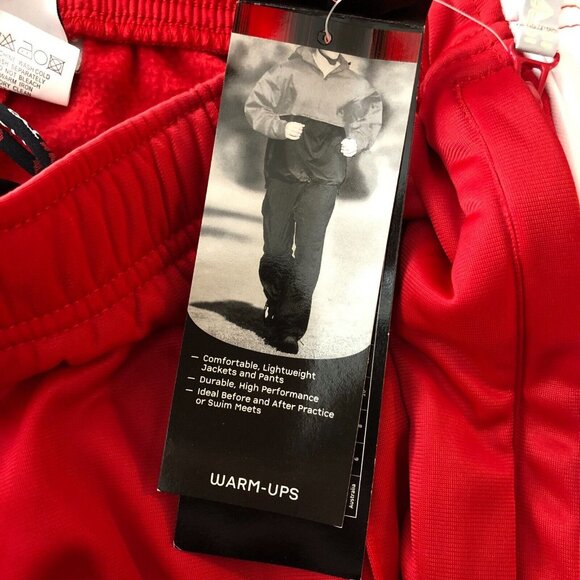 TYR Alliance Mens Pants Warm Ups Fleece Lined Pockets Red L - Picture 5 of 7